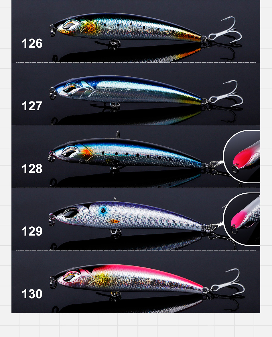 Trolling Lures Fishing 185mm 126g Sinking Pencil Lures Goods for Fishing NBL9493