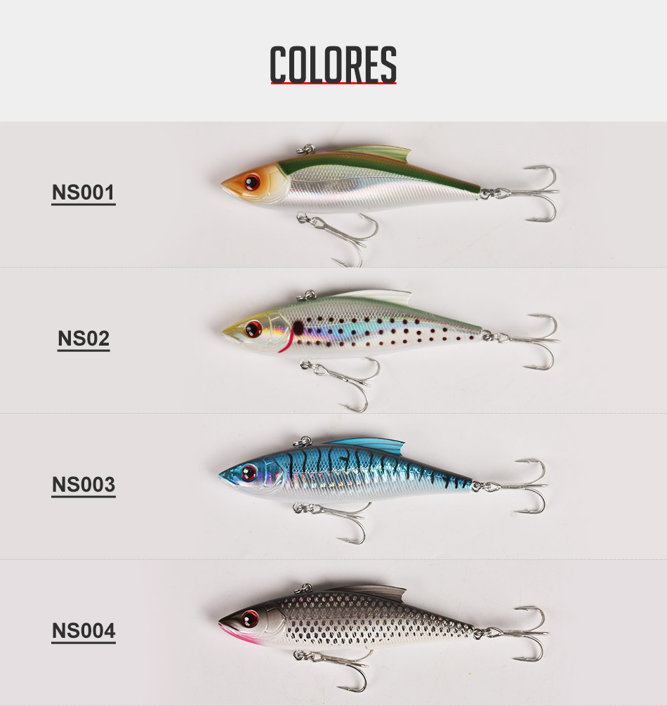 9cm 33g Vibration Hard Fishing Lures Sinking VIB Artificial Baits Ratlin for Fishing Goods NBL9141