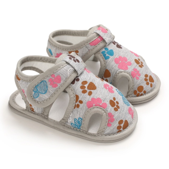 Newborn Baby Girls Sandals, Breathable Summer Toddlers Cartoon Printing Color Soft Sole Baby Shoes Outdoor Indoor Prewalker