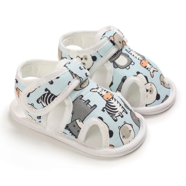 Newborn Baby Girls Sandals, Breathable Summer Toddlers Cartoon Printing Color Soft Sole Baby Shoes Outdoor Indoor Prewalker