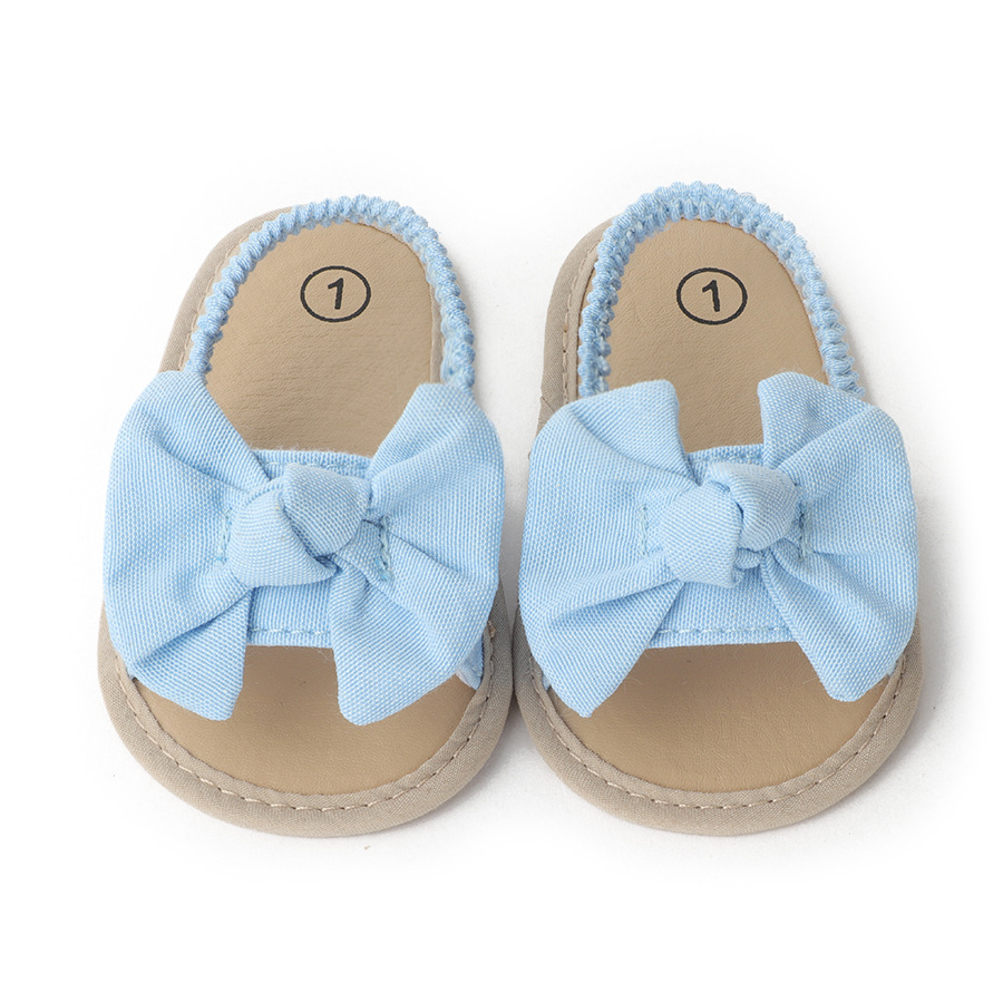 0-18M Summer Newborn Baby Girls Boys Sandals Shoes Butterfly Flat With Heel Soft Cork Shoes 3 Colors