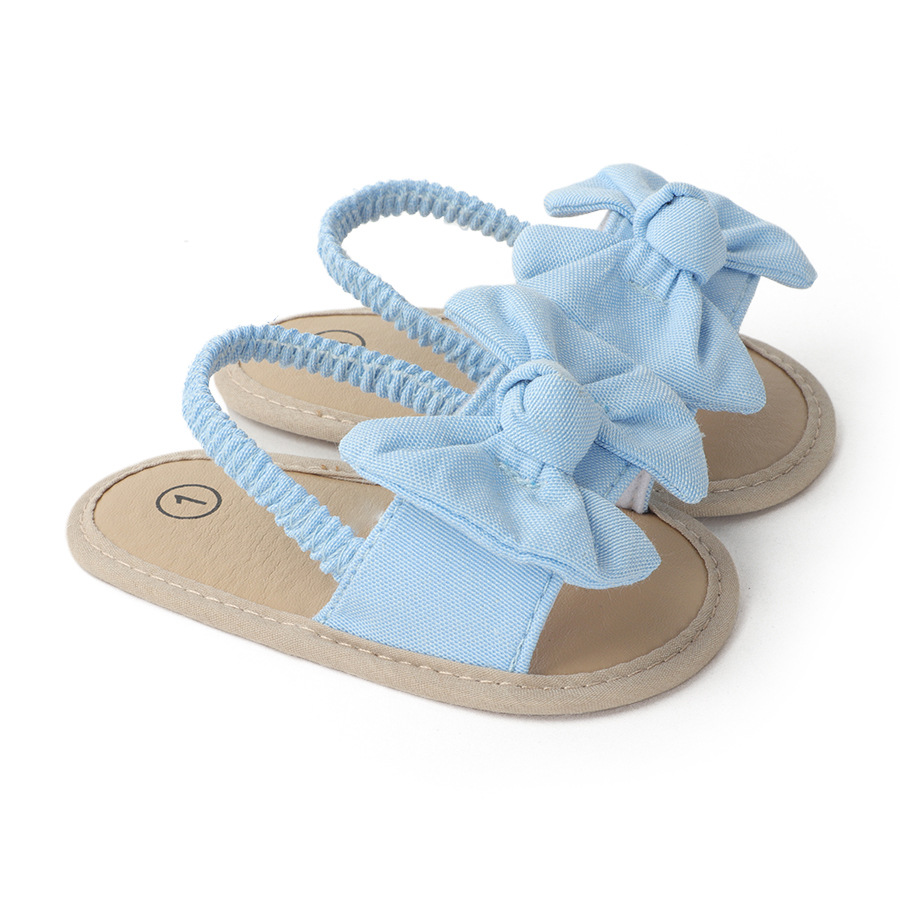 0-18M Summer Newborn Baby Girls Boys Sandals Shoes Butterfly Flat With Heel Soft Cork Shoes 3 Colors