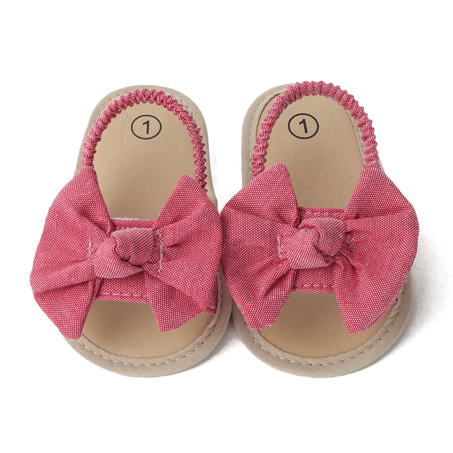 0-18M Summer Newborn Baby Girls Boys Sandals Shoes Butterfly Flat With Heel Soft Cork Shoes 3 Colors