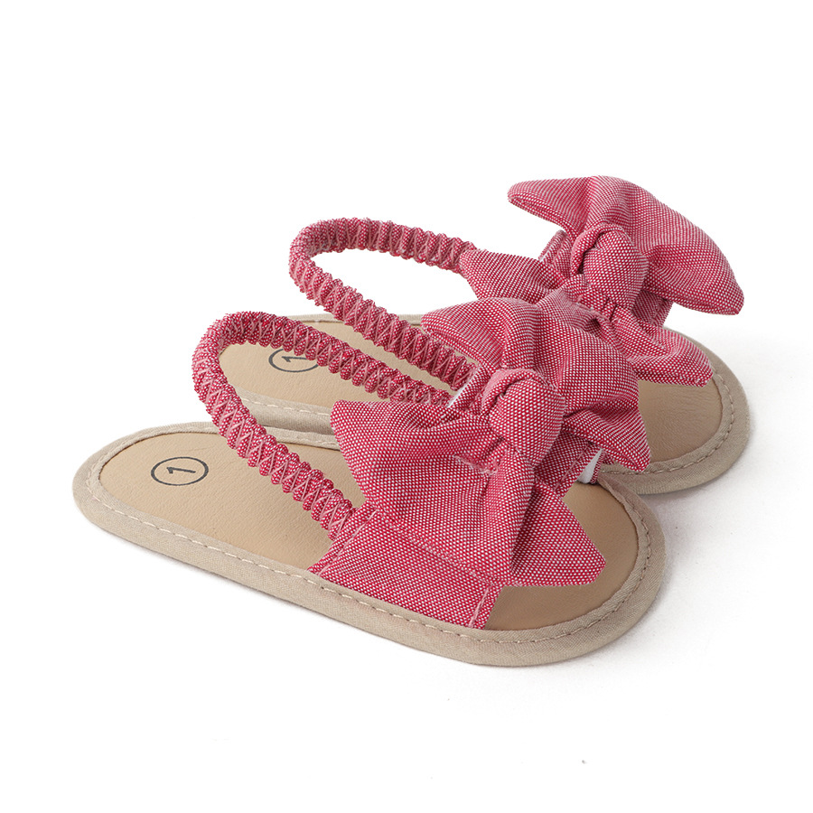 0-18M Summer Newborn Baby Girls Boys Sandals Shoes Butterfly Flat With Heel Soft Cork Shoes 3 Colors