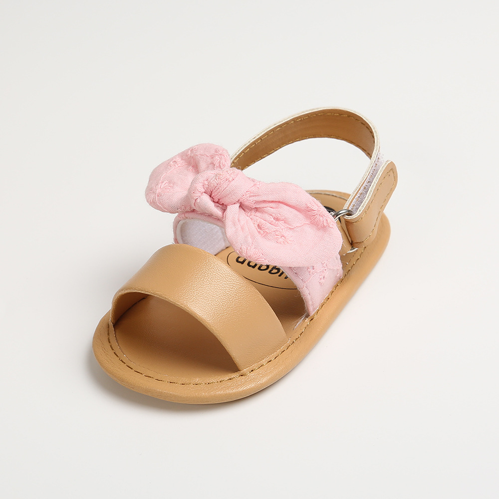 Newborn Baby Kids Girl Summer Casual Cute Bowknot Shoes Anti-Slip Soft Sole Sandals baby shoes girls  toddler shoes