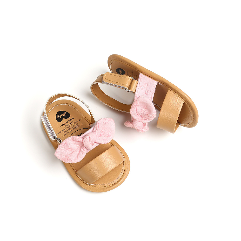 Newborn Baby Kids Girl Summer Casual Cute Bowknot Shoes Anti-Slip Soft Sole Sandals baby shoes girls  toddler shoes