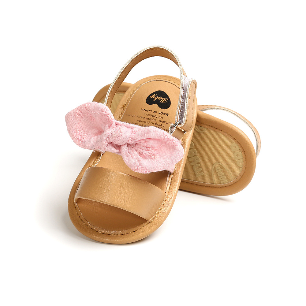 Newborn Baby Kids Girl Summer Casual Cute Bowknot Shoes Anti-Slip Soft Sole Sandals baby shoes girls  toddler shoes