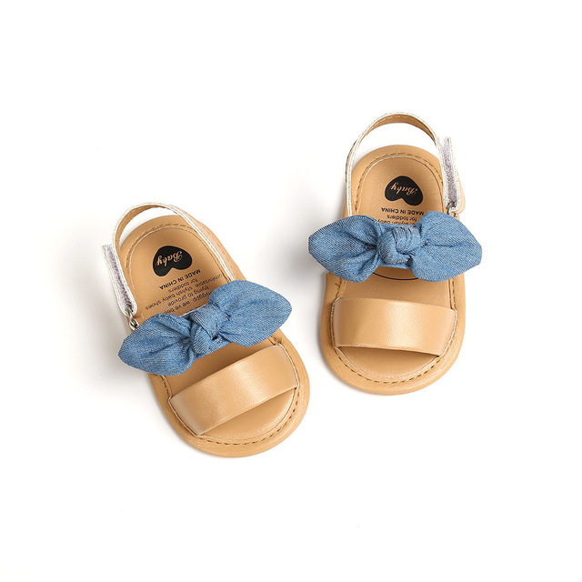 Newborn Baby Kids Girl Summer Casual Cute Bowknot Shoes Anti-Slip Soft Sole Sandals baby shoes girls  toddler shoes