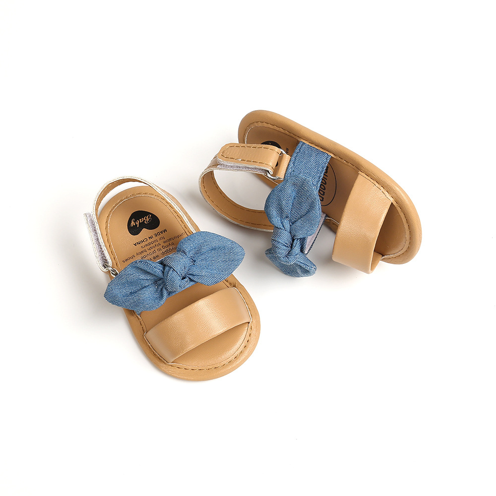 Newborn Baby Kids Girl Summer Casual Cute Bowknot Shoes Anti-Slip Soft Sole Sandals baby shoes girls  toddler shoes