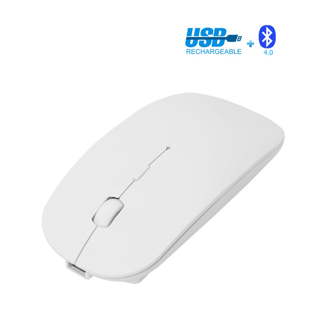 Rechargeable Bluetooth Mouse Ultra-Slim Silent Mice for Notebook  PC Laptop
