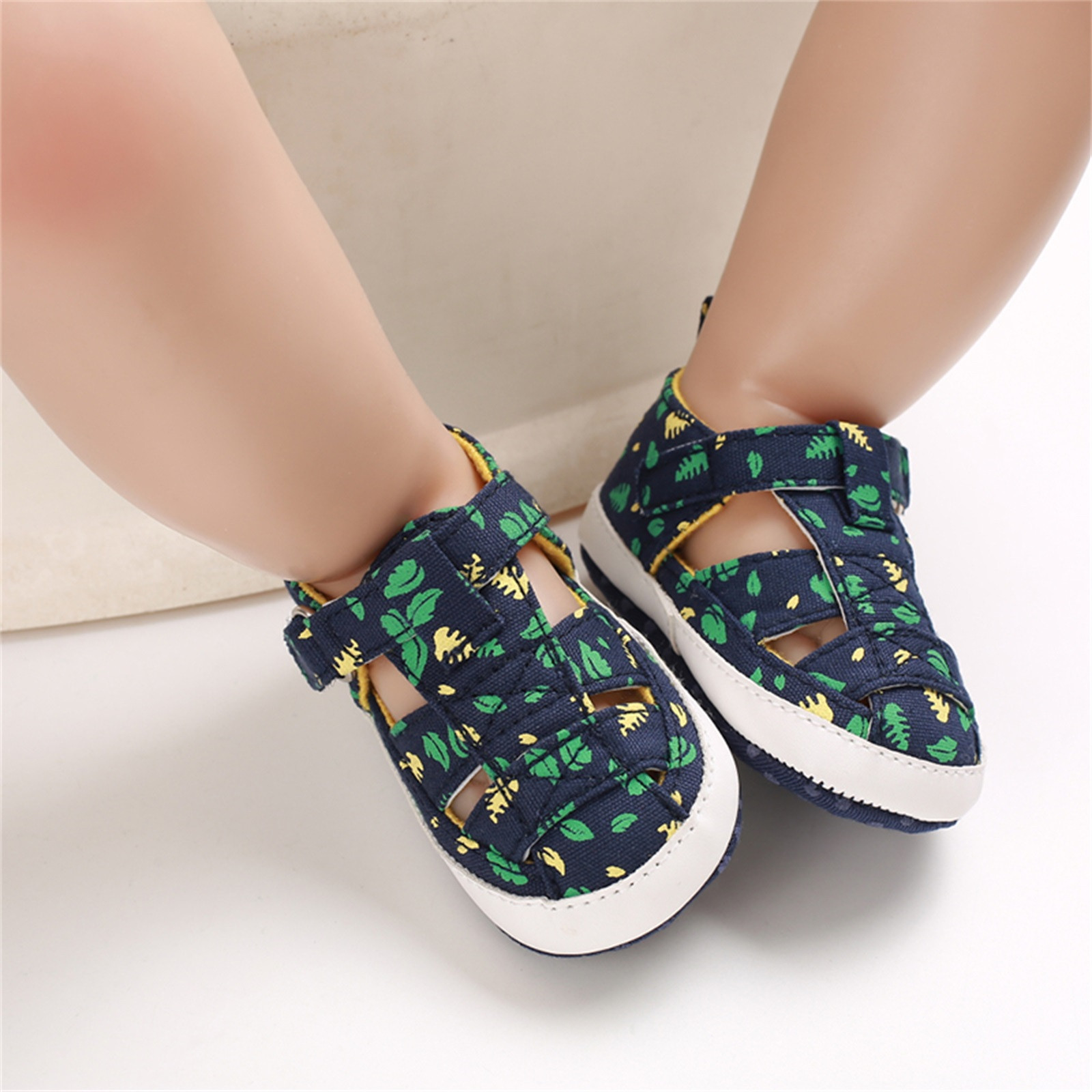 0-18 Months Newborn Baby Fashion Gladiator Sandals Summer Soft Crib Gladiator Shoes First Walker Anti-slip Sandals Roman Shoes