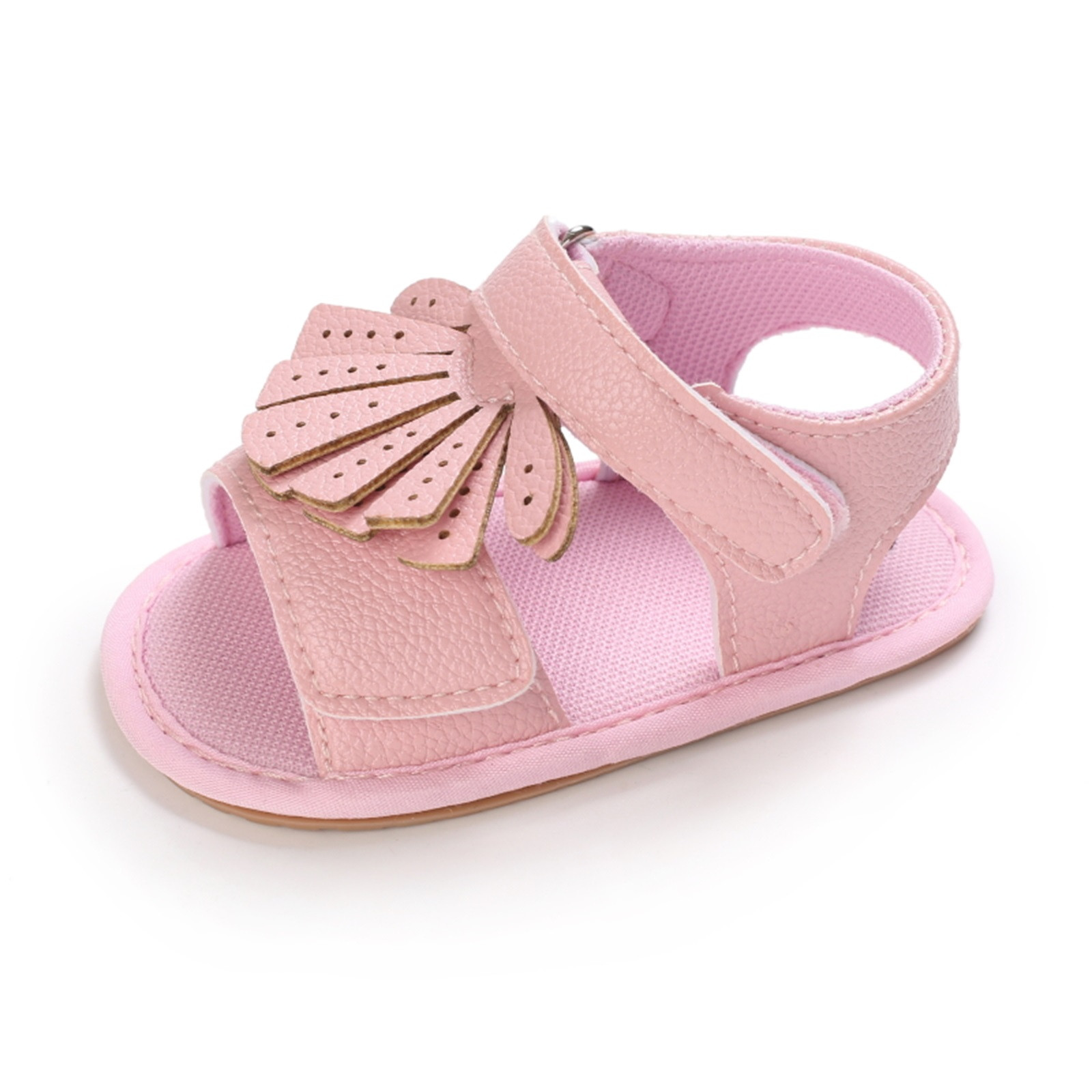 0-18 Months Infant Baby Girls Princess Shoes Summer Bowknot Crib Shoes Prewalker Anti-slip Casual Sandals Cork Shoes Sapatos