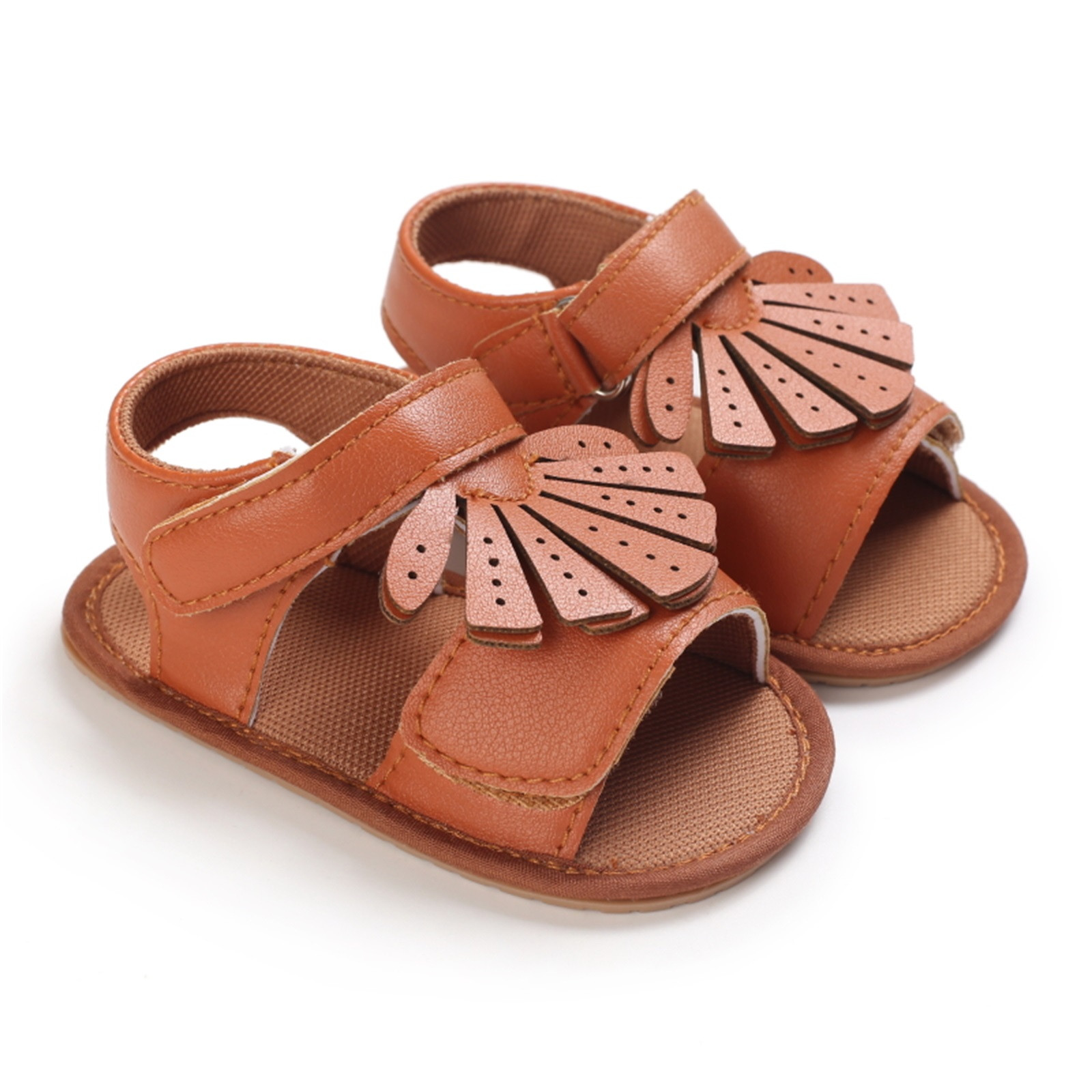 0-18 Months Infant Baby Girls Princess Shoes Summer Bowknot Crib Shoes Prewalker Anti-slip Casual Sandals Cork Shoes Sapatos