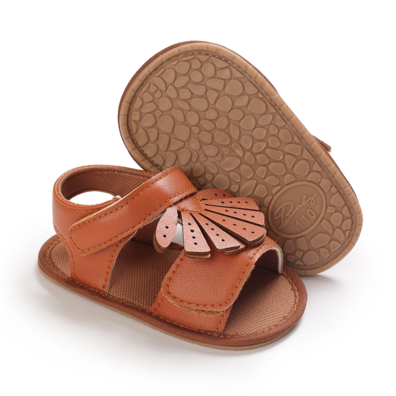 0-18 Months Infant Baby Girls Princess Shoes Summer Bowknot Crib Shoes Prewalker Anti-slip Casual Sandals Cork Shoes Sapatos