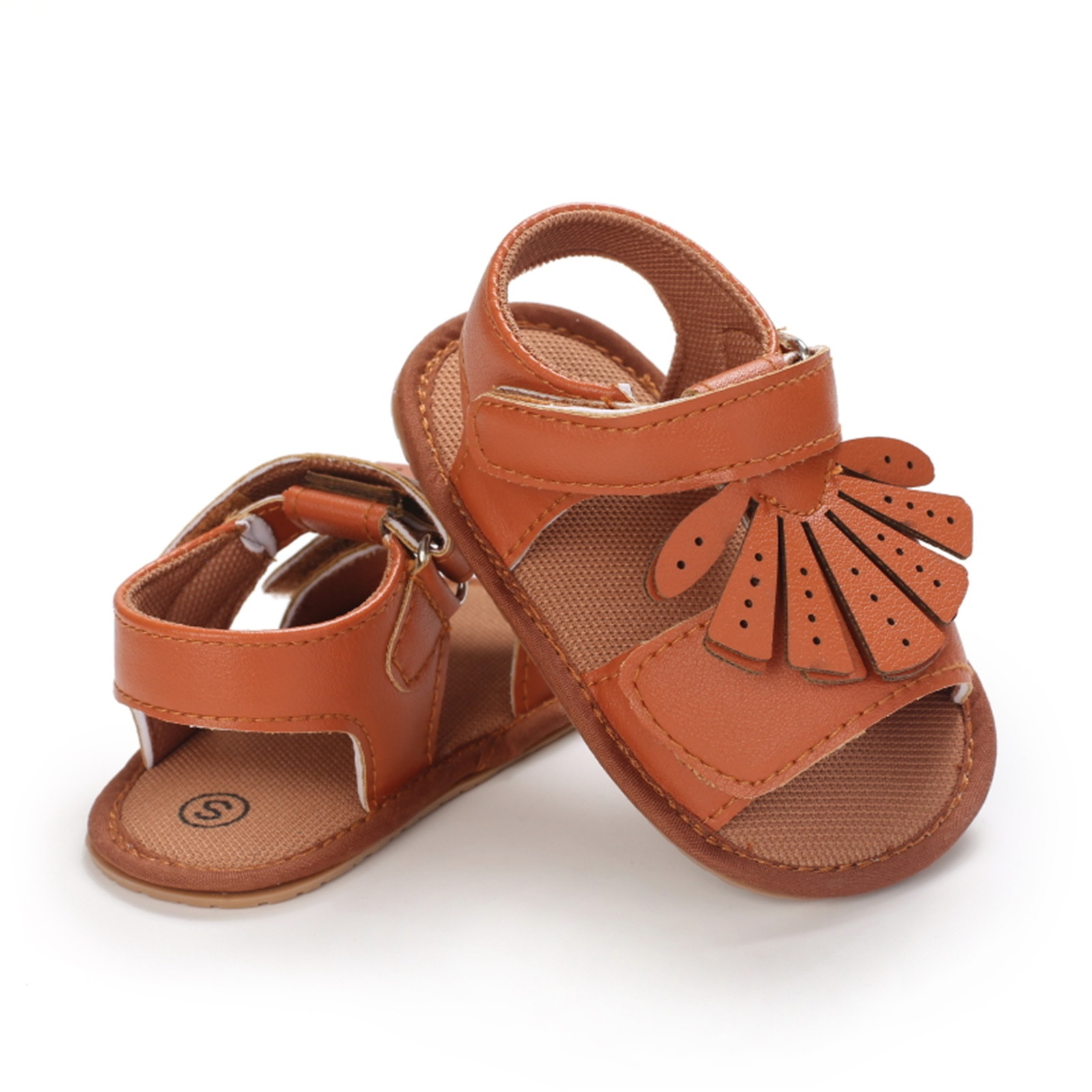 0-18 Months Infant Baby Girls Princess Shoes Summer Bowknot Crib Shoes Prewalker Anti-slip Casual Sandals Cork Shoes Sapatos
