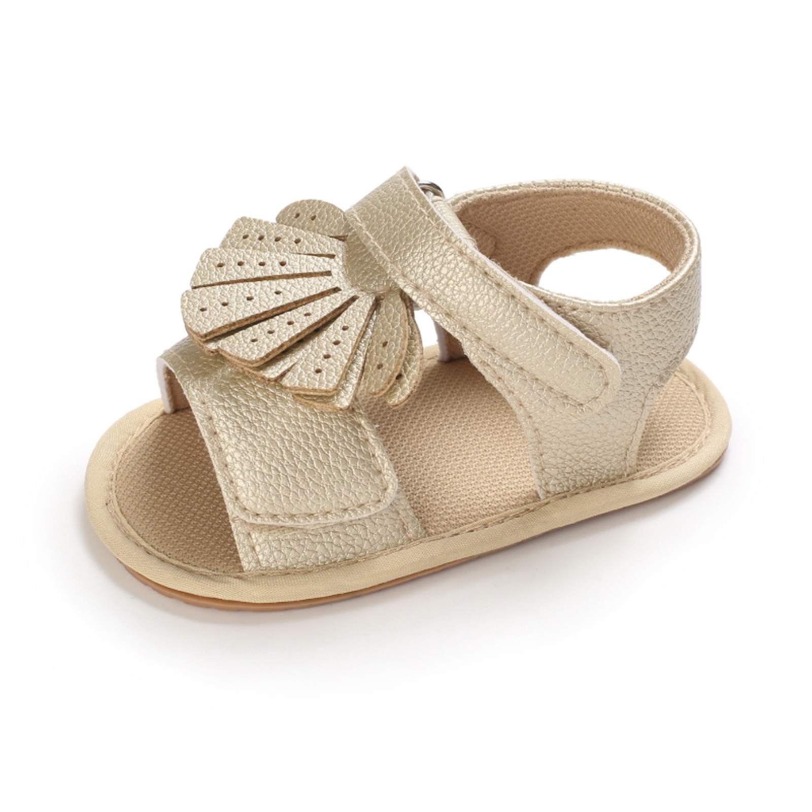 0-18 Months Infant Baby Girls Princess Shoes Summer Bowknot Crib Shoes Prewalker Anti-slip Casual Sandals Cork Shoes Sapatos