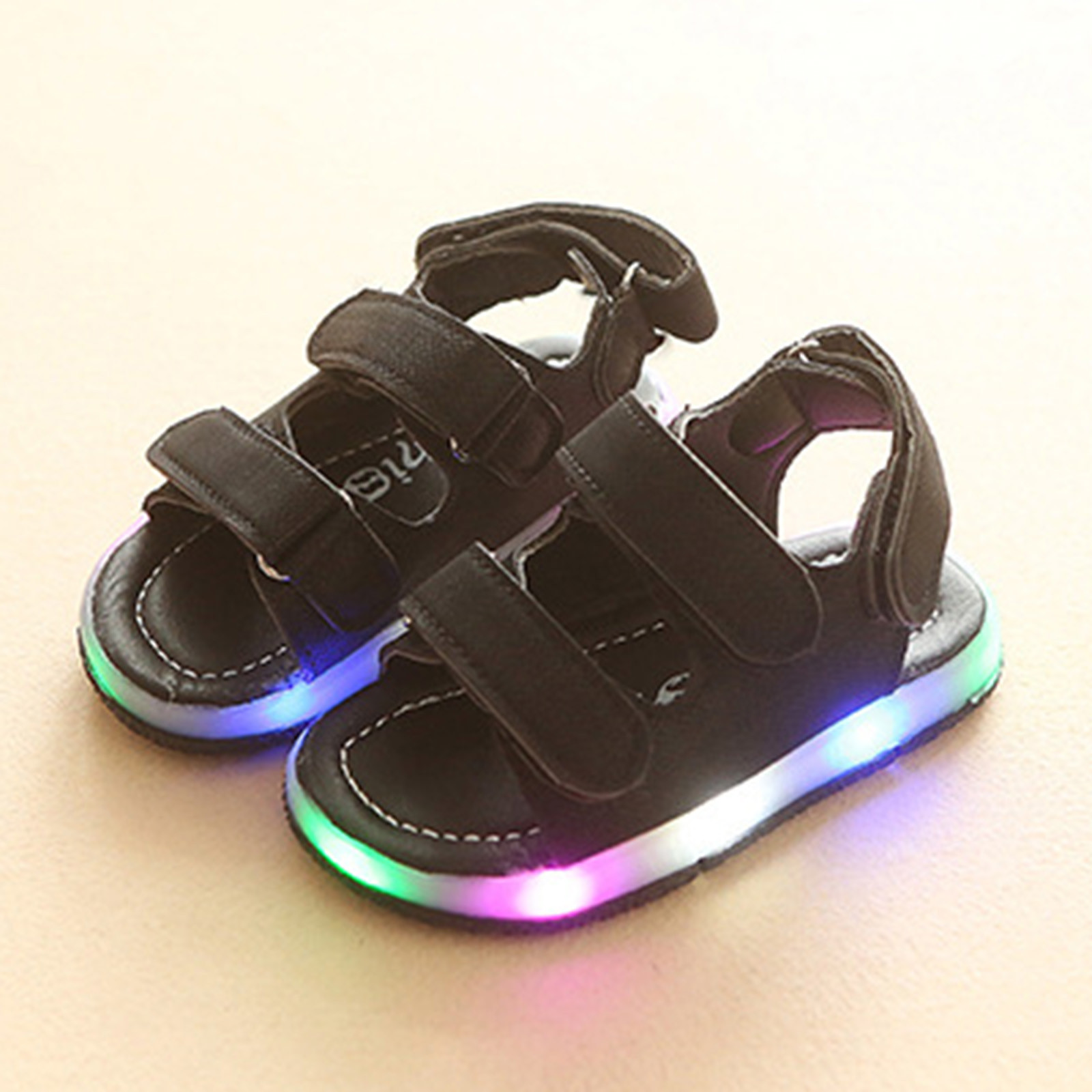 Boys Girls Baby Sandals Led Luminous Shoes Sandals Sneakers Toddler Kids Sport Lace Up Light Led Bandage Sandals Buty Damskie