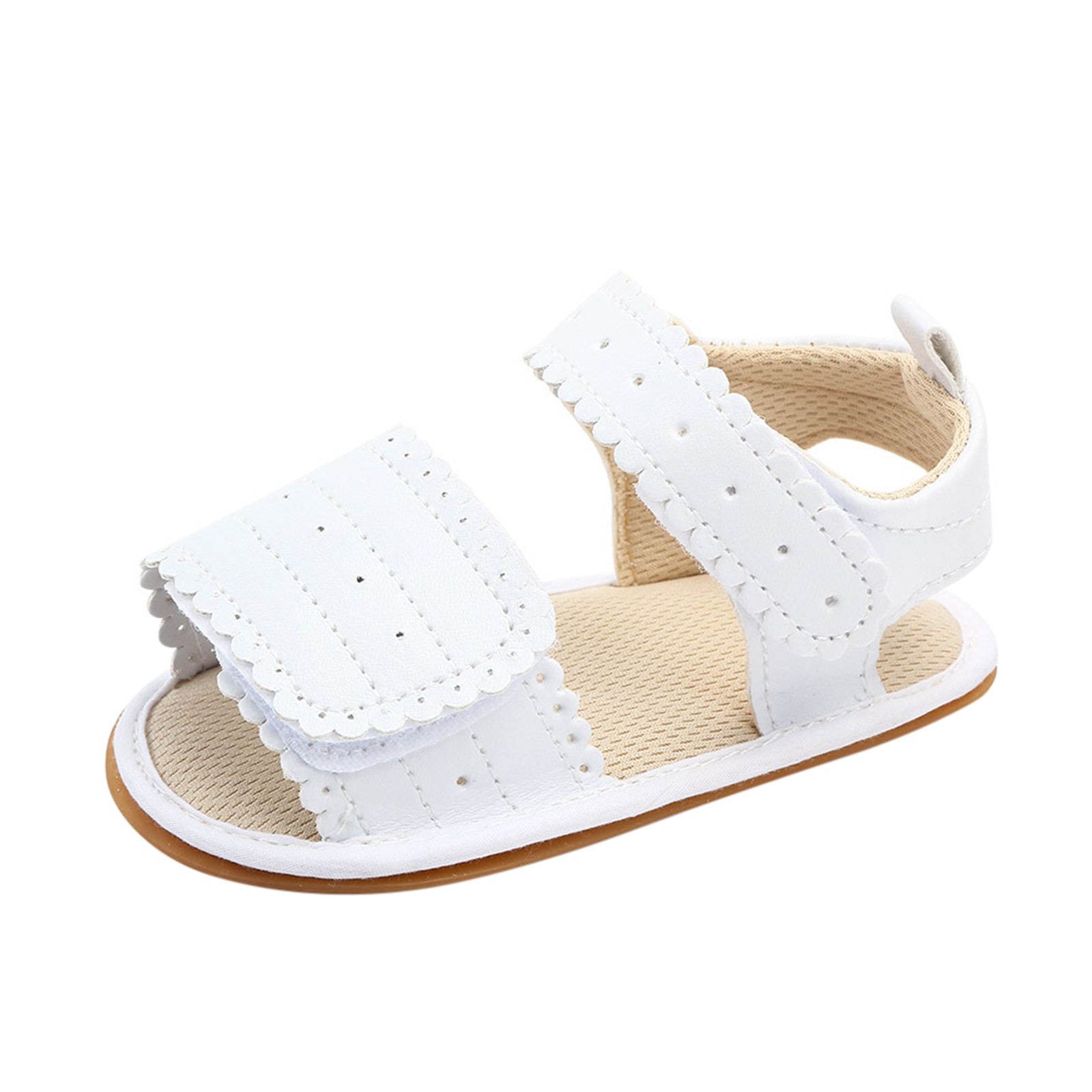0-18 Months Infant Crib Shoes Baby Boys Girls Sandals Princess Shoes Soft Non-slip Rubber Sole Flat Walking Shoes Prewalker