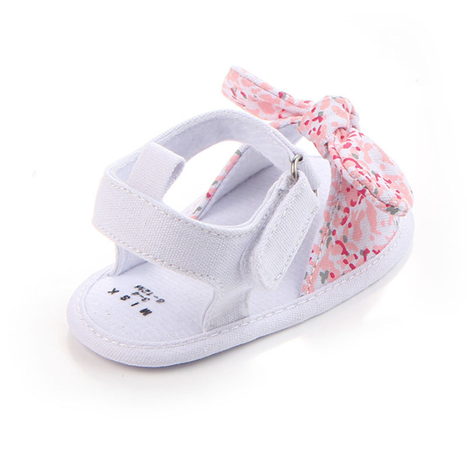 Baby Boys Girls Bow Sandals 0-18 Month Newborn Soft Non-slip Rubber Sole Summer Flat Walking Shoes Prewalker Crib Shoes Sapatos