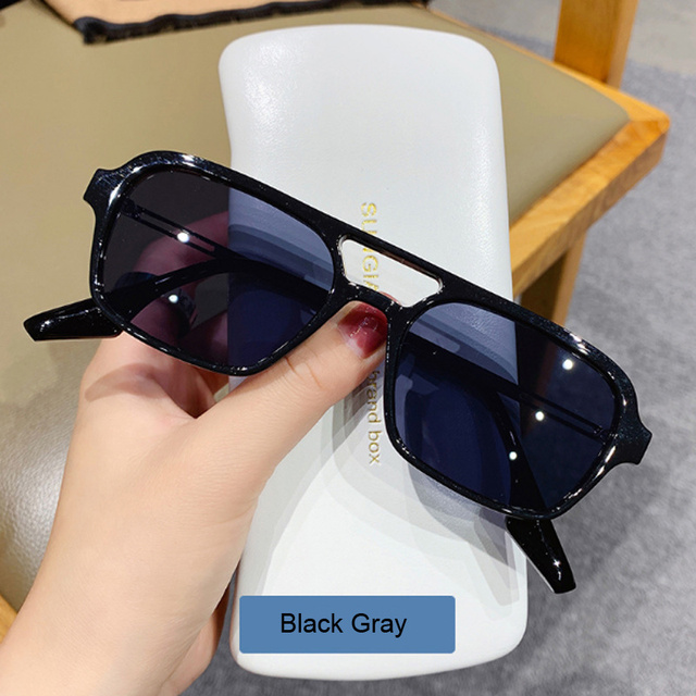 Brand Designer Square Sunglasses Women Candy Colors Oversized Vintage Sun Glasses Female Big Frame Mirror Fashion Oculos De Sol