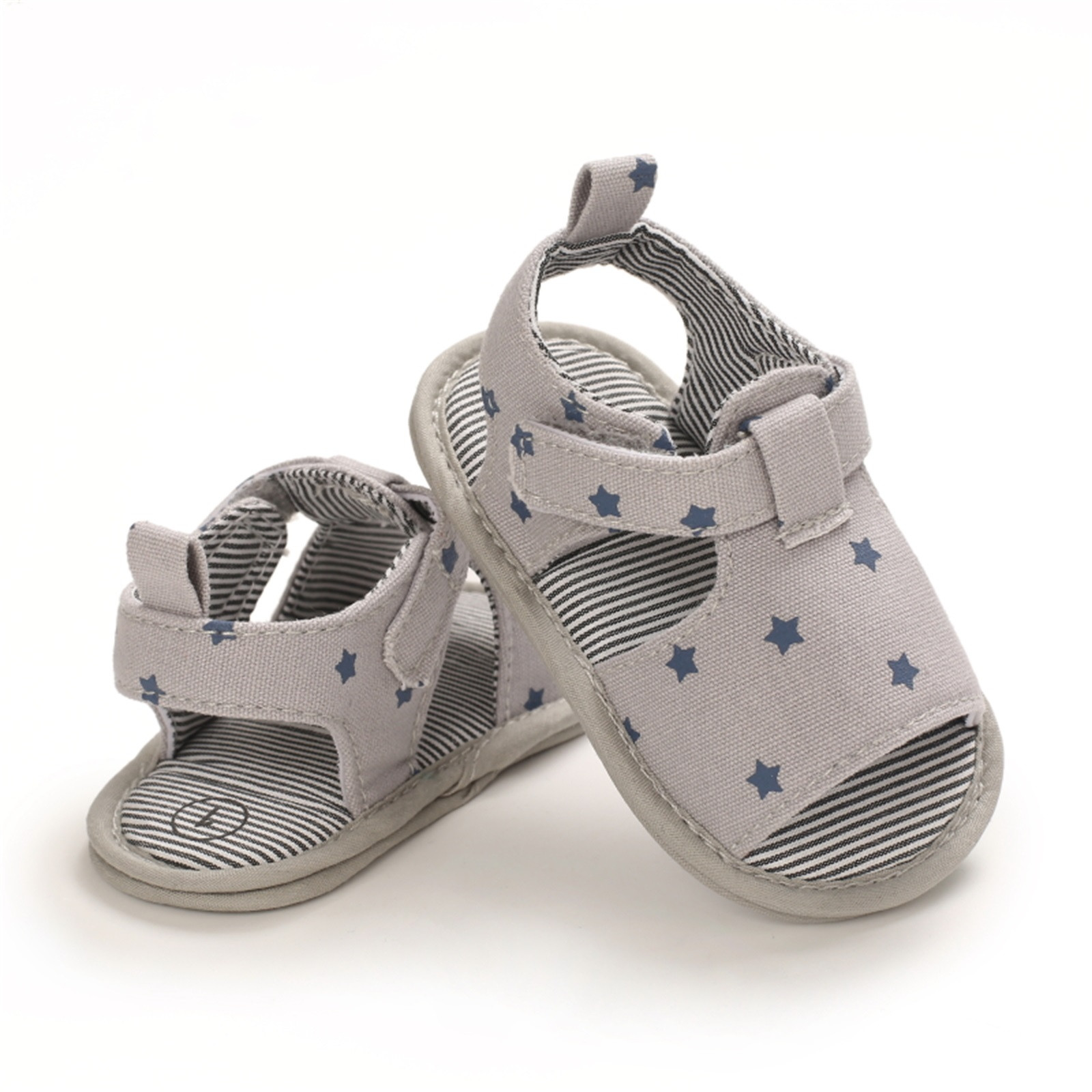 Toddler Baby Clothes Peep Toe Fashion Sandal Summer Flower Hollow Soft Anti-slip Crib Shoes Sandals Prewalker Hook Loop Shoes