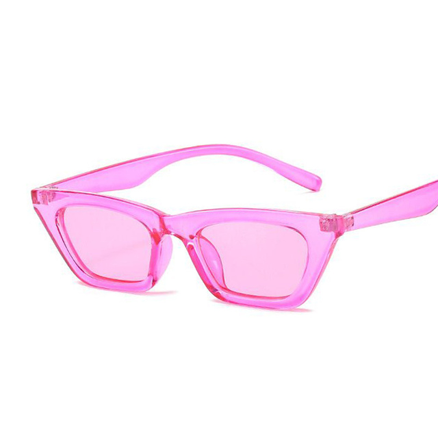 Vintage Small Cat Eye Sunglasses Women Brand Designer Fashion Square Sun Glasses Female Candy Colors Mirror