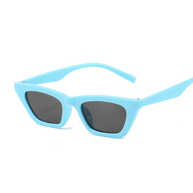 Vintage Small Cat Eye Sunglasses Women Brand Designer Fashion Square Sun Glasses Female Candy Colors Mirror
