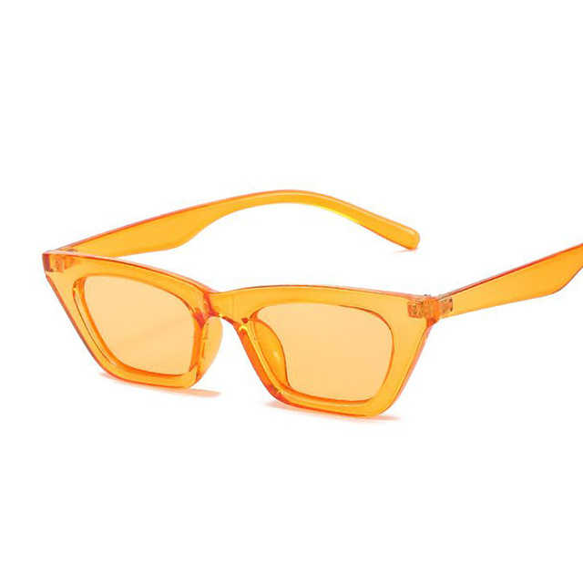 Vintage Small Cat Eye Sunglasses Women Brand Designer Fashion Square Sun Glasses Female Candy Colors Mirror
