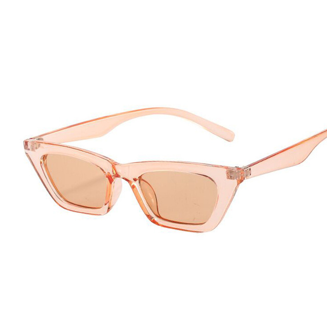 Vintage Small Cat Eye Sunglasses Women Brand Designer Fashion Square Sun Glasses Female Candy Colors Mirror