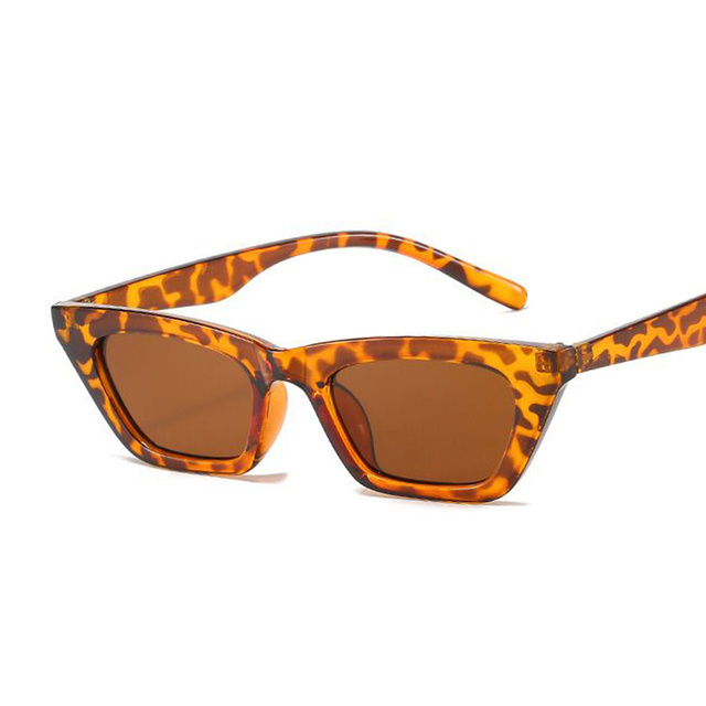 Vintage Small Cat Eye Sunglasses Women Brand Designer Fashion Square Sun Glasses Female Candy Colors Mirror