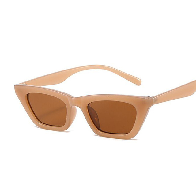 Vintage Small Cat Eye Sunglasses Women Brand Designer Fashion Square Sun Glasses Female Candy Colors Mirror