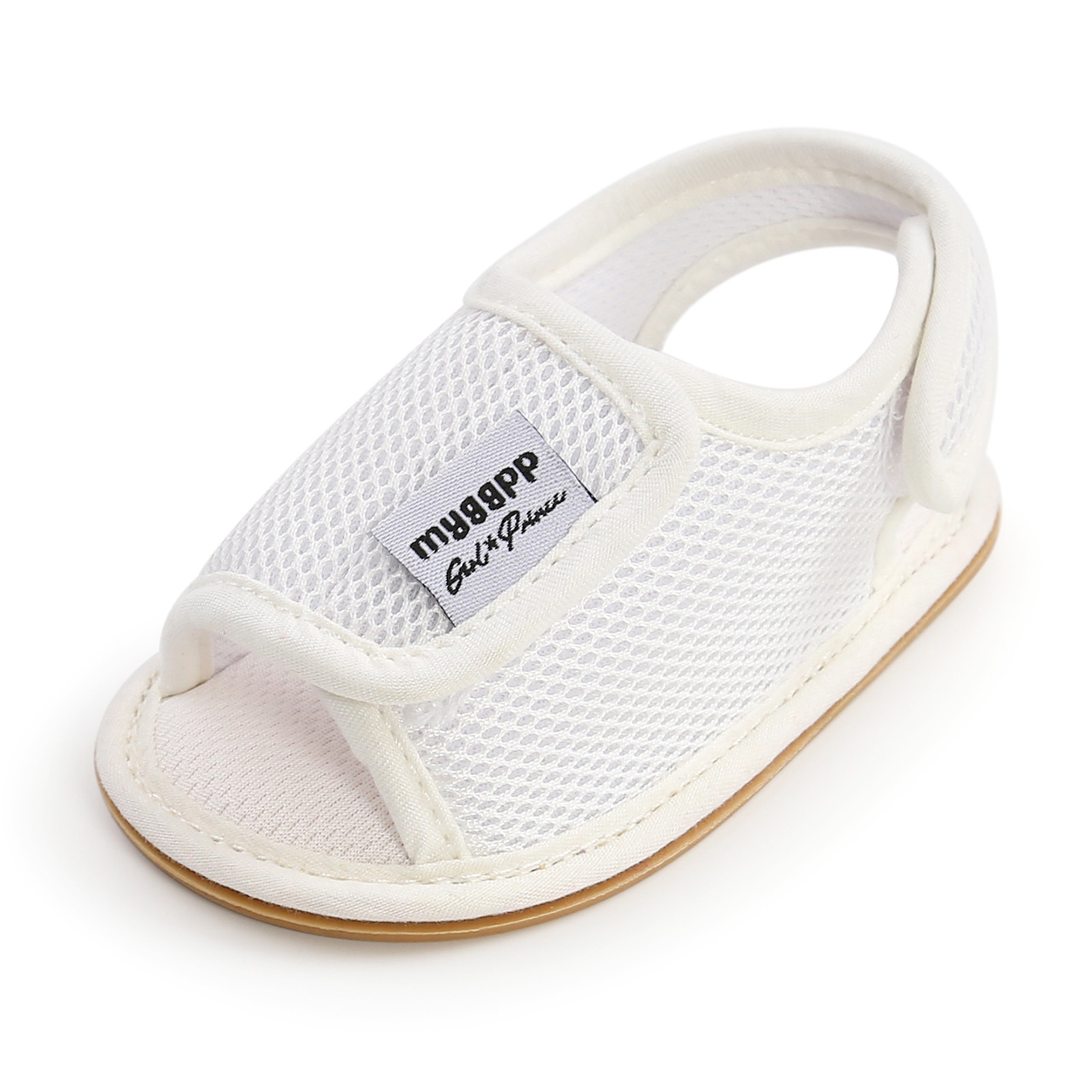 Baby Girls Boys Mesh Shoes Newborn Crib Shoes Sandals Soft Non-slip Rubber Sole Flat Walking Shoes Summer Open Toe Prewalker