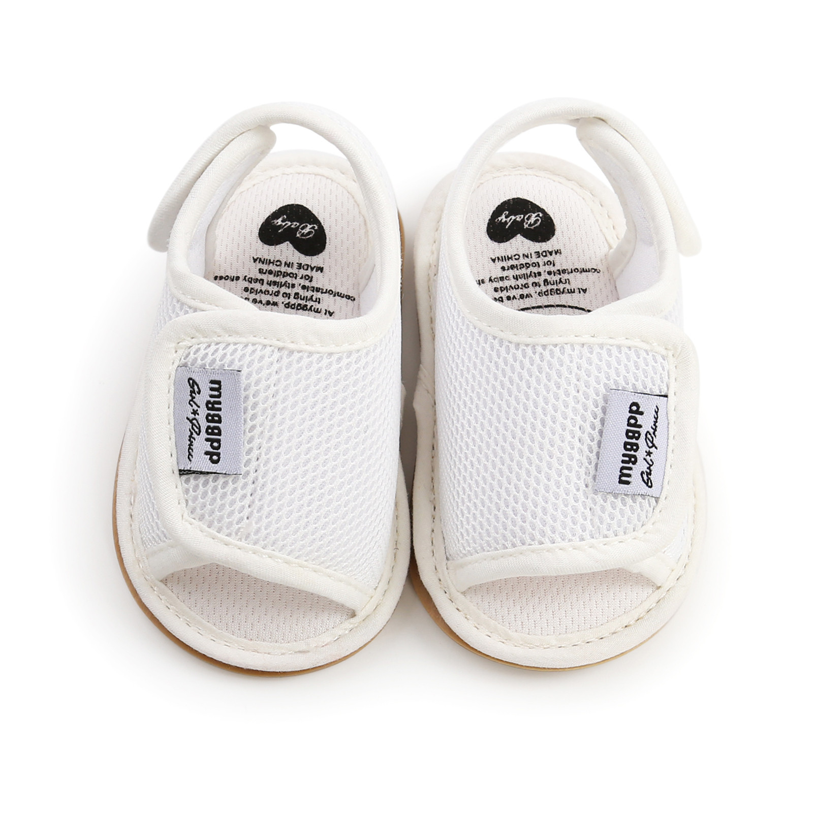 Baby Girls Boys Mesh Shoes Newborn Crib Shoes Sandals Soft Non-slip Rubber Sole Flat Walking Shoes Summer Open Toe Prewalker