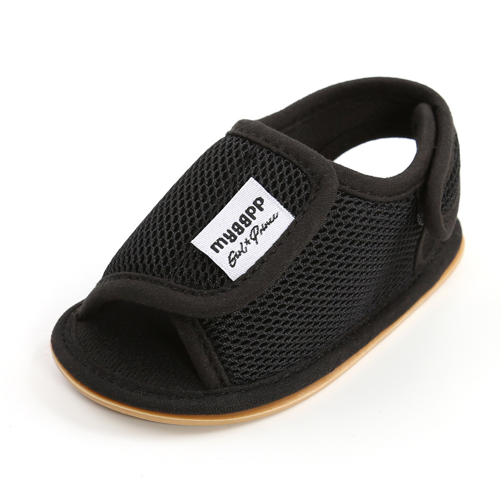 Baby Girls Boys Mesh Shoes Newborn Crib Shoes Sandals Soft Non-slip Rubber Sole Flat Walking Shoes Summer Open Toe Prewalker