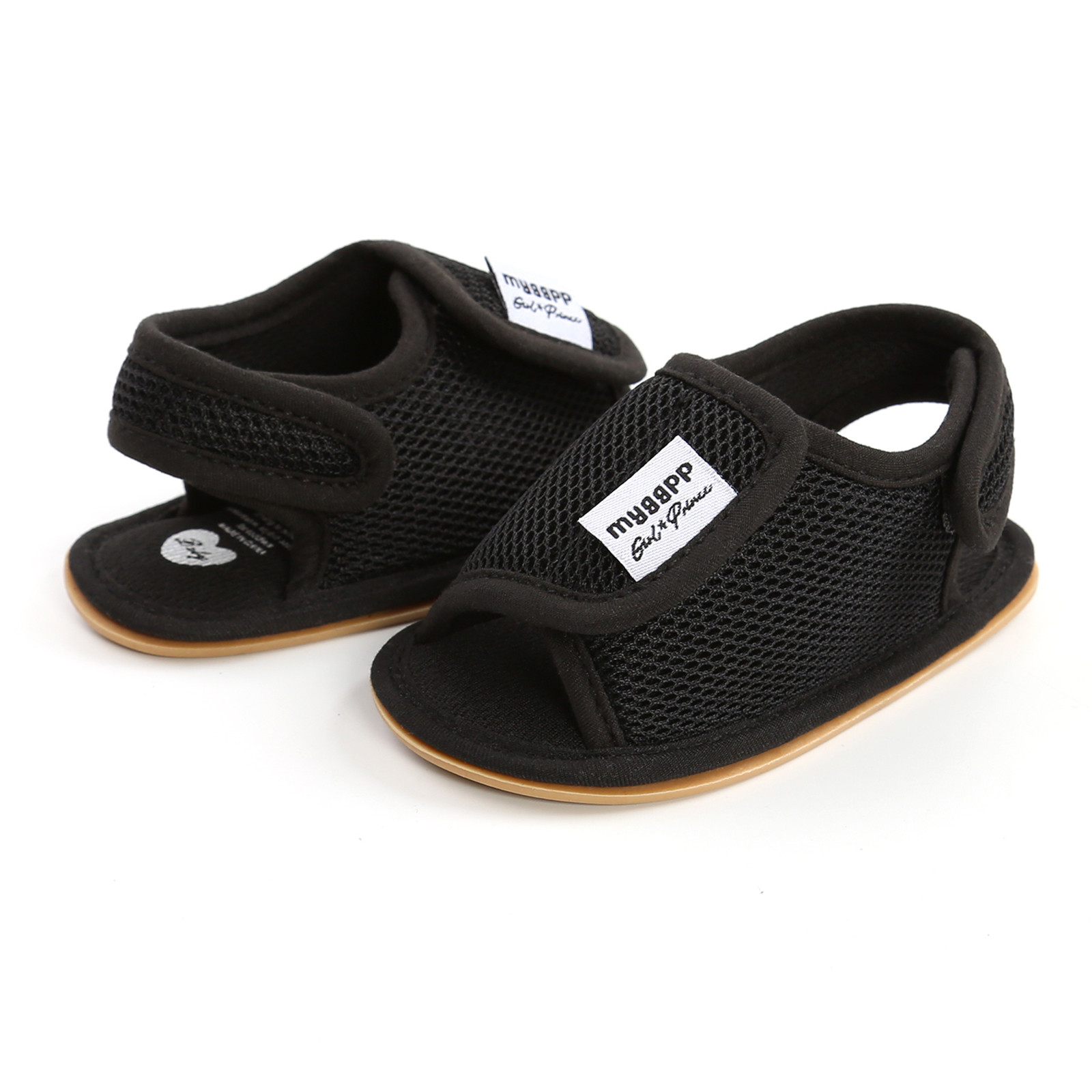 Baby Girls Boys Mesh Shoes Newborn Crib Shoes Sandals Soft Non-slip Rubber Sole Flat Walking Shoes Summer Open Toe Prewalker