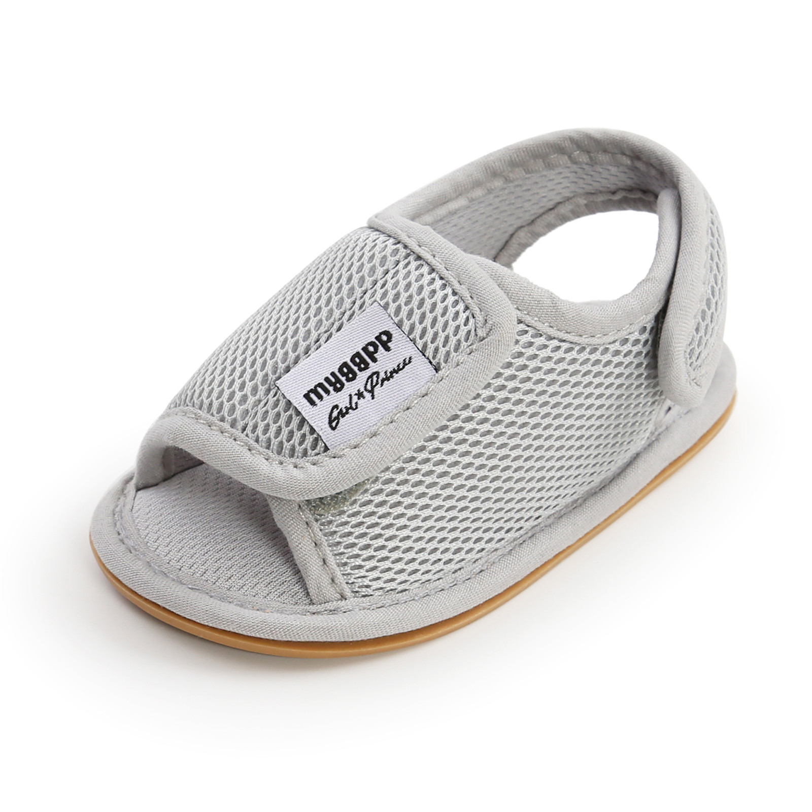 Baby Girls Boys Mesh Shoes Newborn Crib Shoes Sandals Soft Non-slip Rubber Sole Flat Walking Shoes Summer Open Toe Prewalker