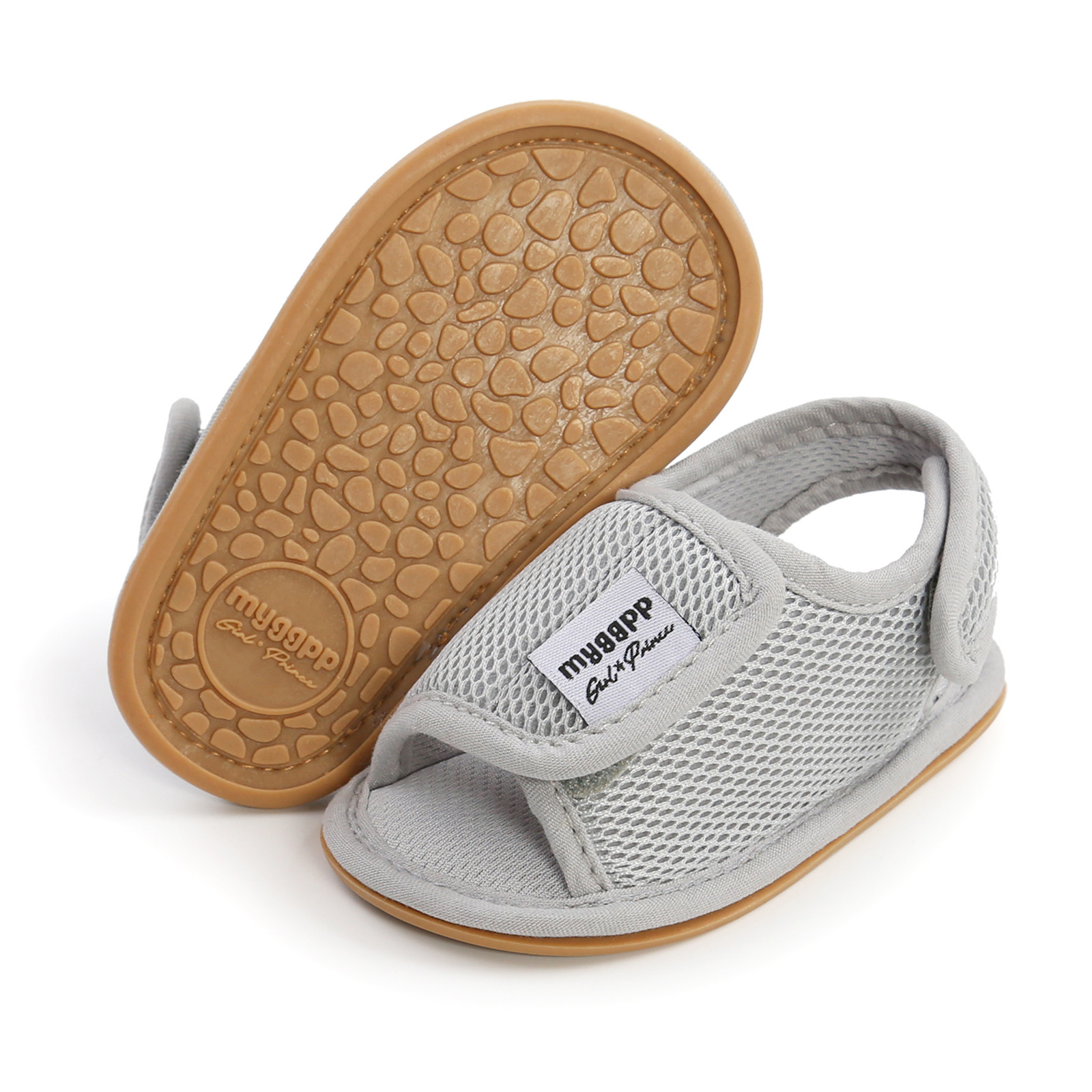 Baby Girls Boys Mesh Shoes Newborn Crib Shoes Sandals Soft Non-slip Rubber Sole Flat Walking Shoes Summer Open Toe Prewalker