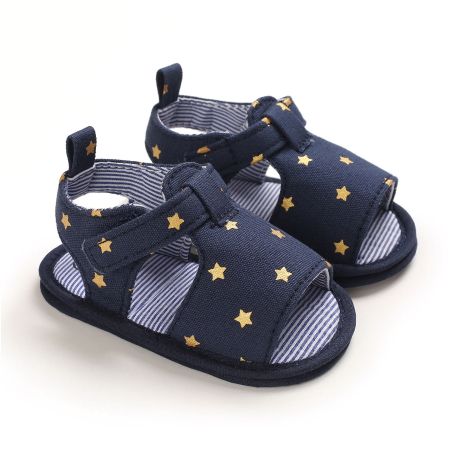 Toddler Baby Clothes Peep Toe Fashion Sandal Summer Flower Hollow Soft Anti-slip Crib Shoes Sandals Prewalker Hook Loop Shoes