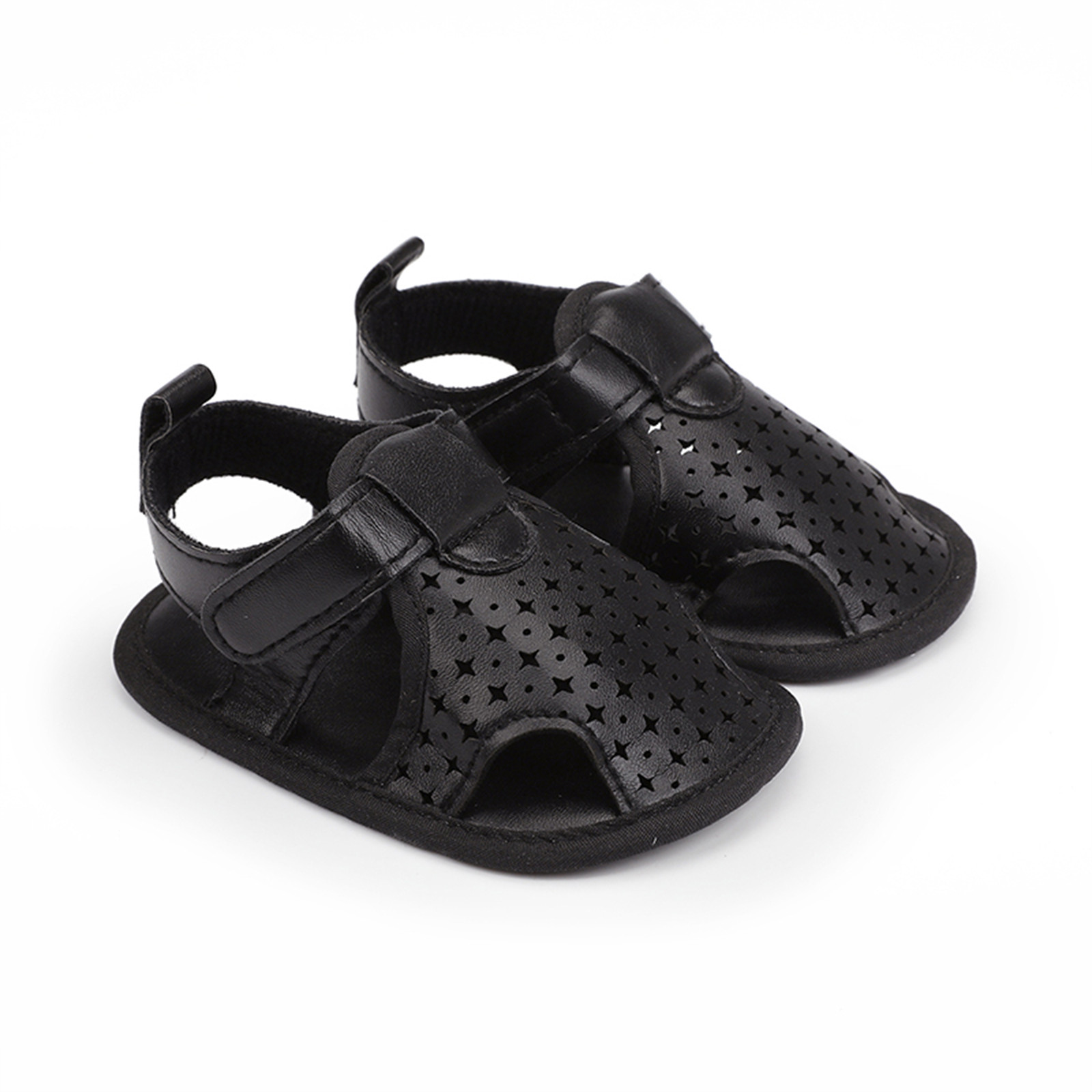 Newborn Shoes Hollow Soft Leather Hook Sandals Summer Children Toddler Baby Girls Hollow Out Sandals Princess Shoes Prewalker