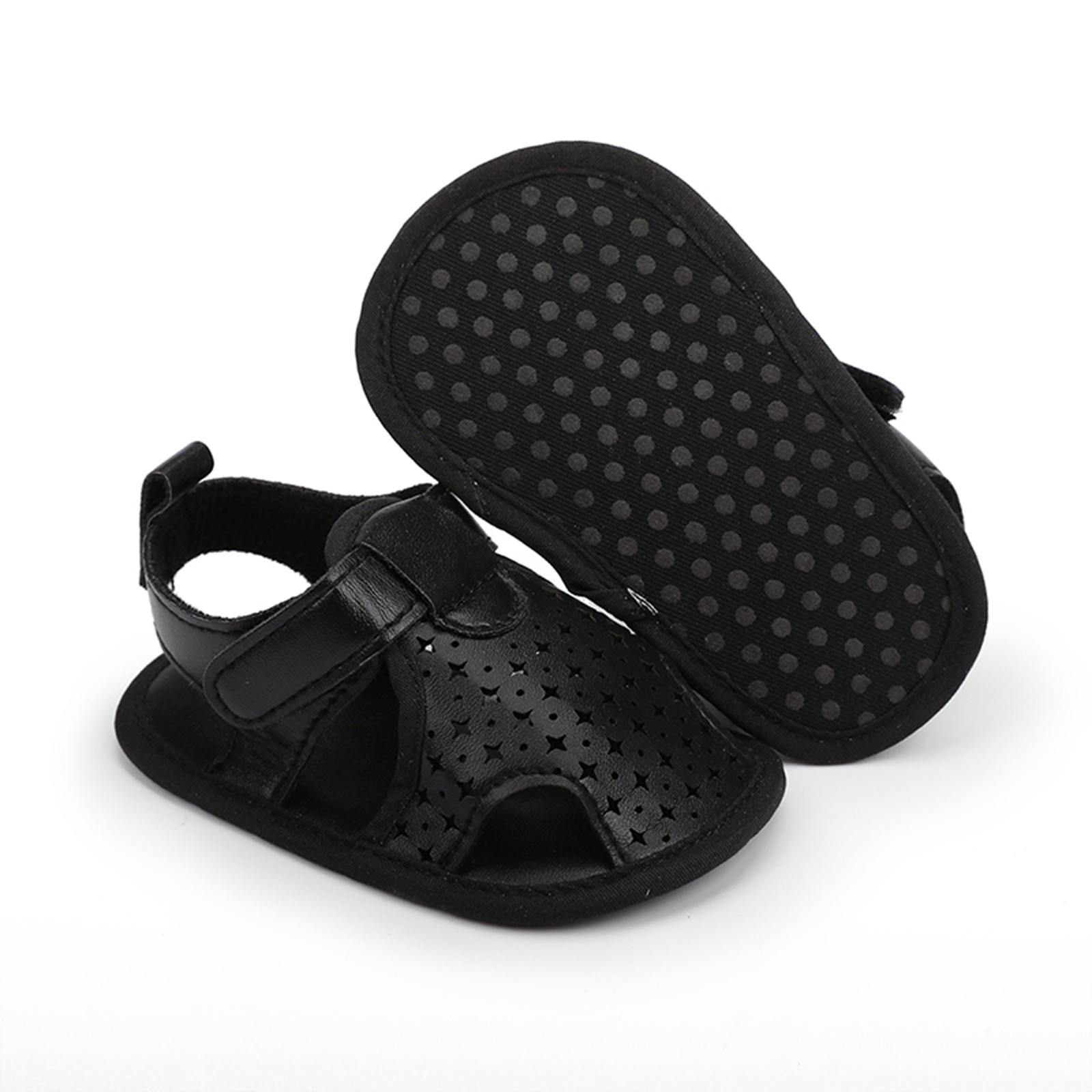 Newborn Shoes Hollow Soft Leather Hook Sandals Summer Children Toddler Baby Girls Hollow Out Sandals Princess Shoes Prewalker
