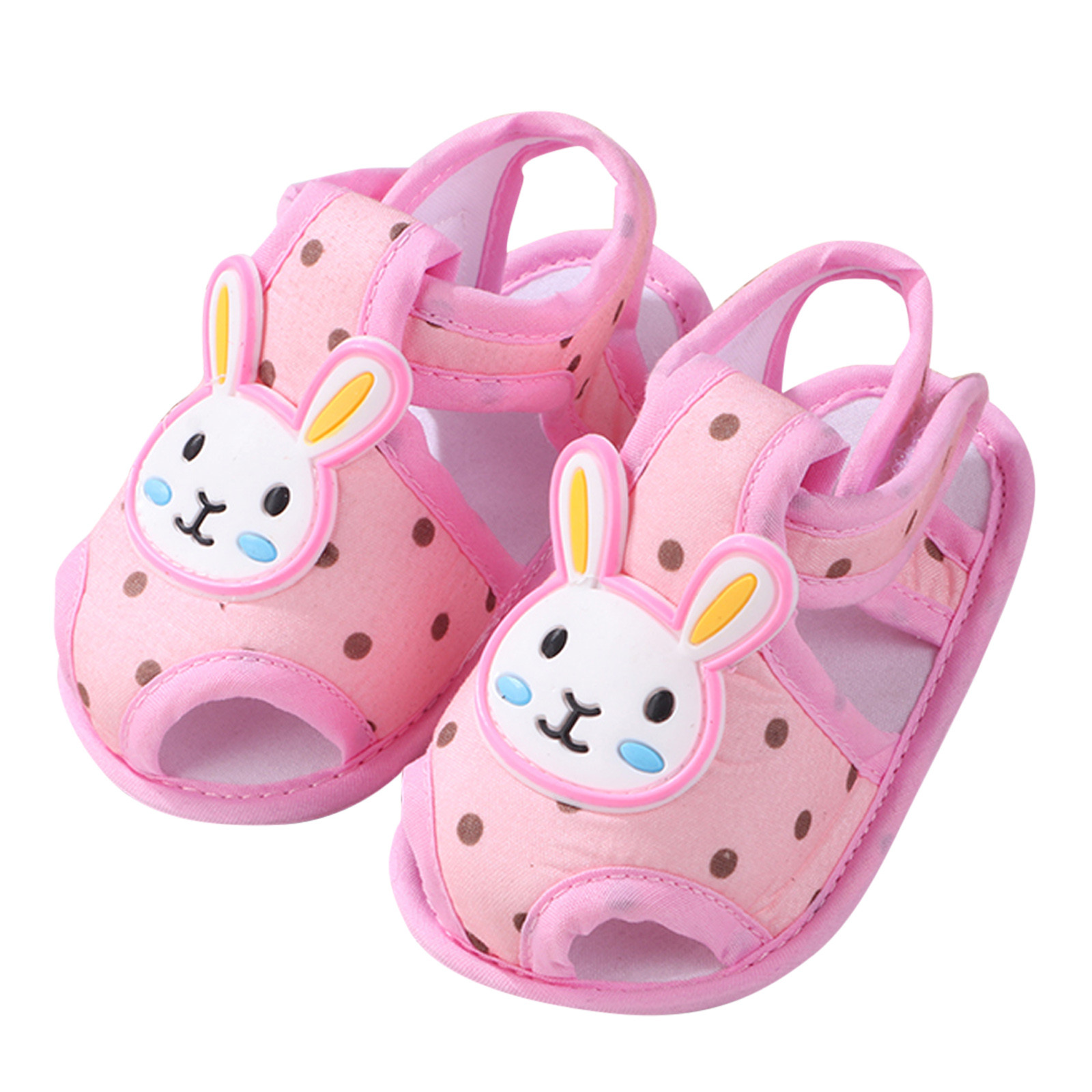 Baby Girls Boys Soft Toddler Shoes Infant Toddler Walkers Shoes Cartoon Rabbit Princess Shoes Sandals Natives Shoes Kids