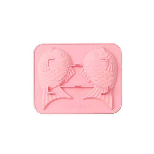 2 Cells Big Fish Style Creative Silicone Cake Mold Biscuit Dessert Jelly Candle Pastry Mold Kitchen Tools Bakeware Ice Tray