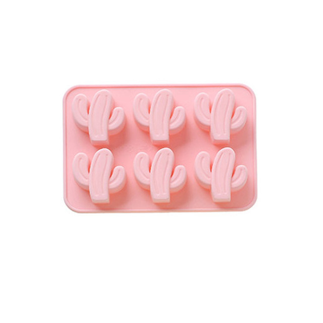 6 Cells Cactus Silicone Cake Molds Ice Tray Baking Tools For DIY Jelly Candy Biscuit Pastry Chocolate Mold Bakery Accessories