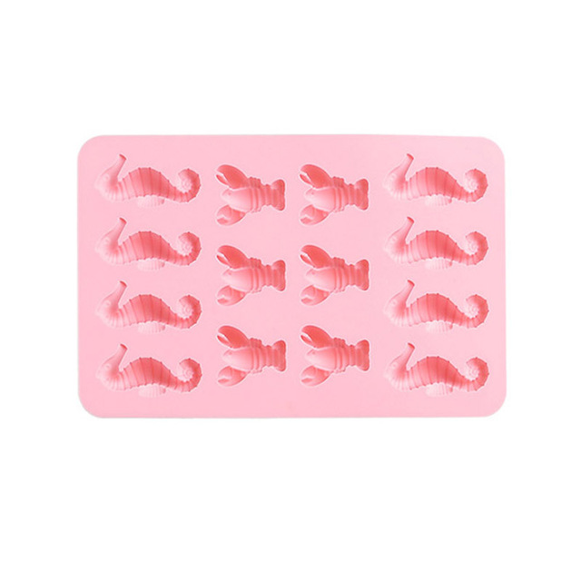 14 Cells Seahorse Lobster Style Cake Chocolate Mold Silicone Bakeware DIY Biscuit&Candy&Pastry&Dessert&Jelly Mold Ice Tray