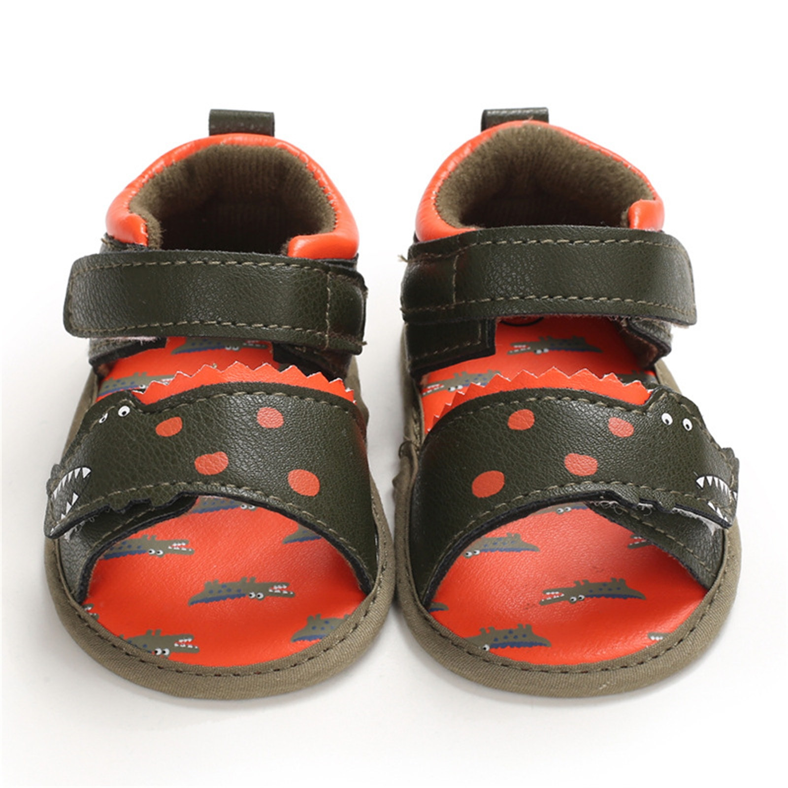 Infant Toddler Walkers Shoes Summer Cartoon Anti-Slip Walking Shoes Prewalker Sandals Buckle Strap Anti-slip Prewalker Shoes