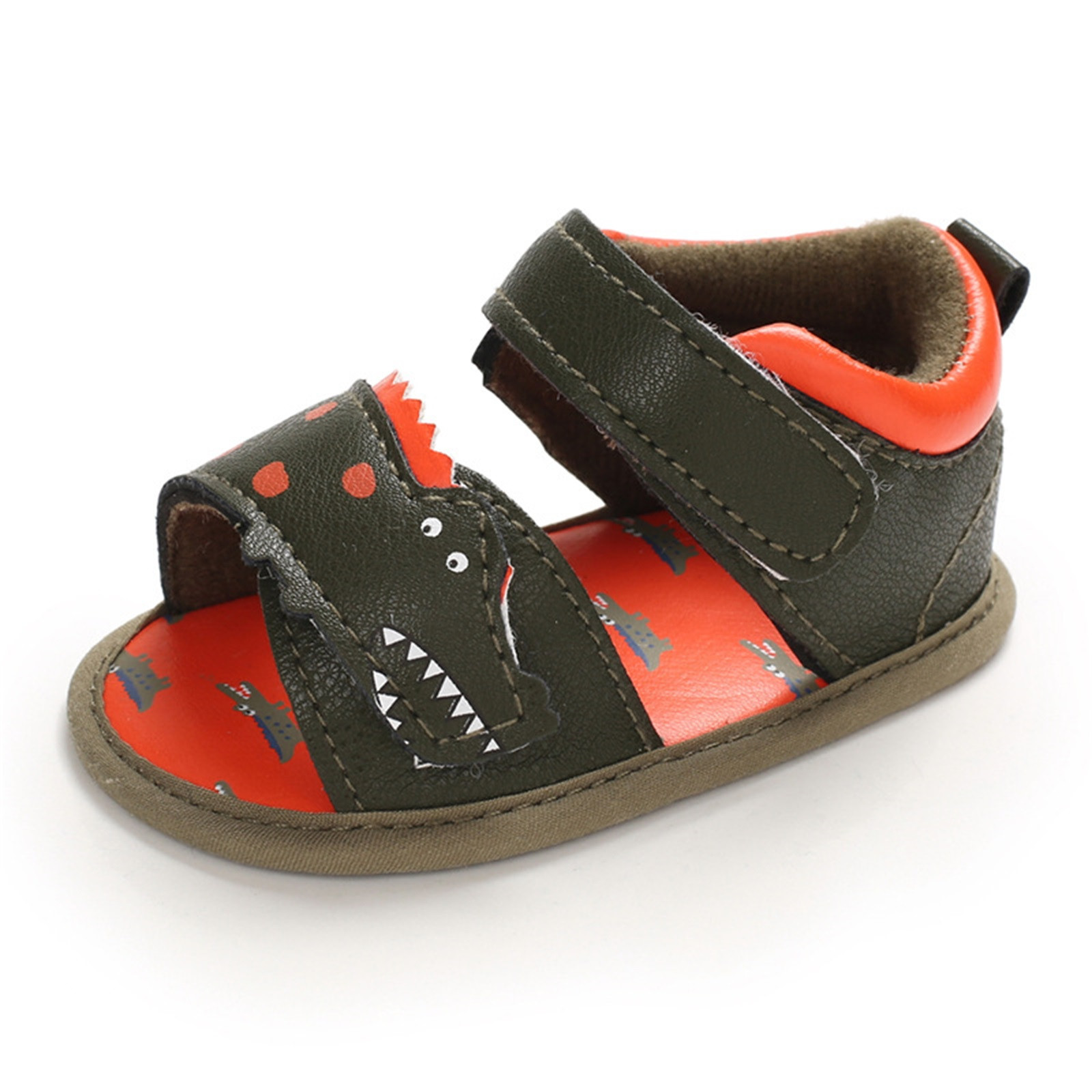 Infant Toddler Walkers Shoes Summer Cartoon Anti-Slip Walking Shoes Prewalker Sandals Buckle Strap Anti-slip Prewalker Shoes