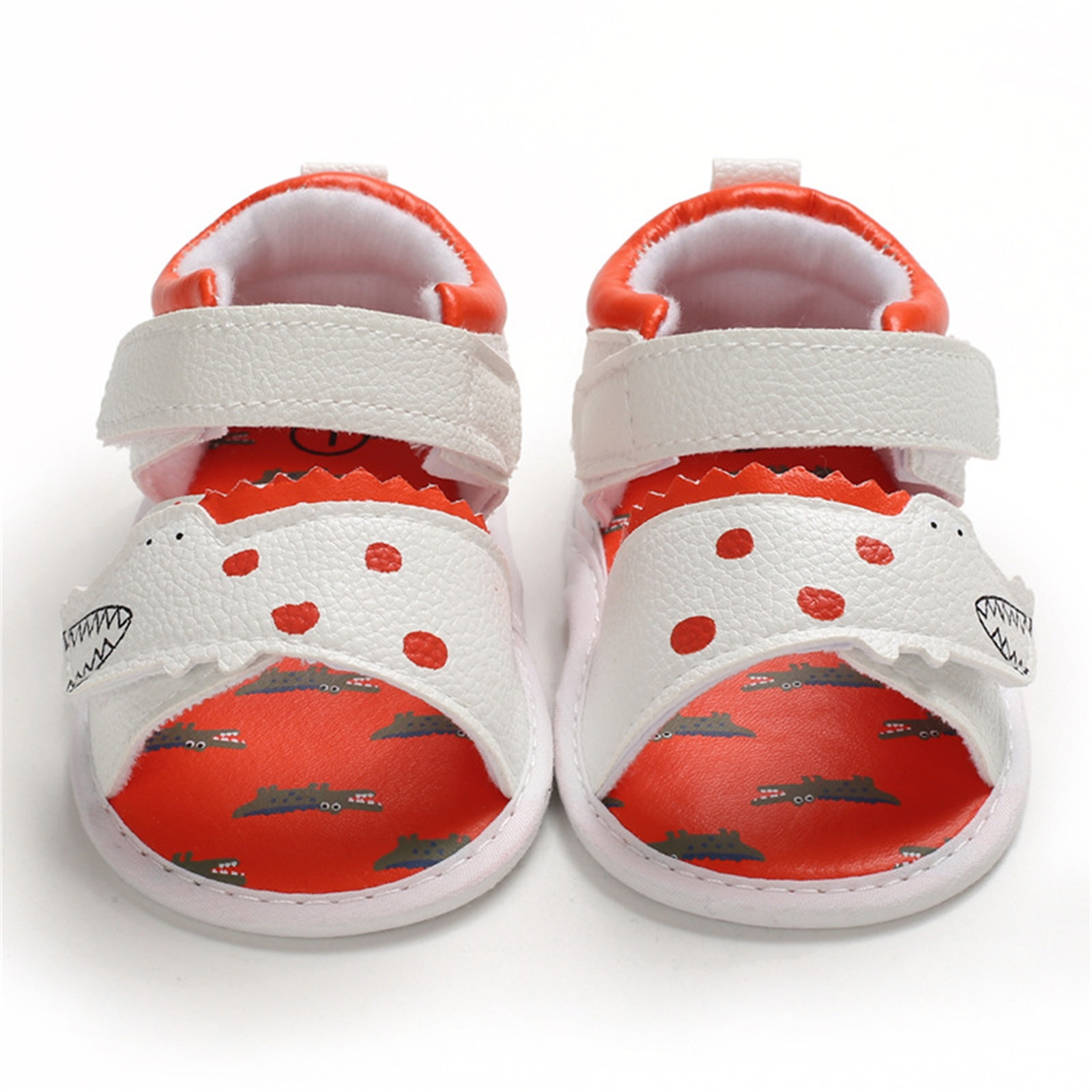 Infant Toddler Walkers Shoes Summer Cartoon Anti-Slip Walking Shoes Prewalker Sandals Buckle Strap Anti-slip Prewalker Shoes