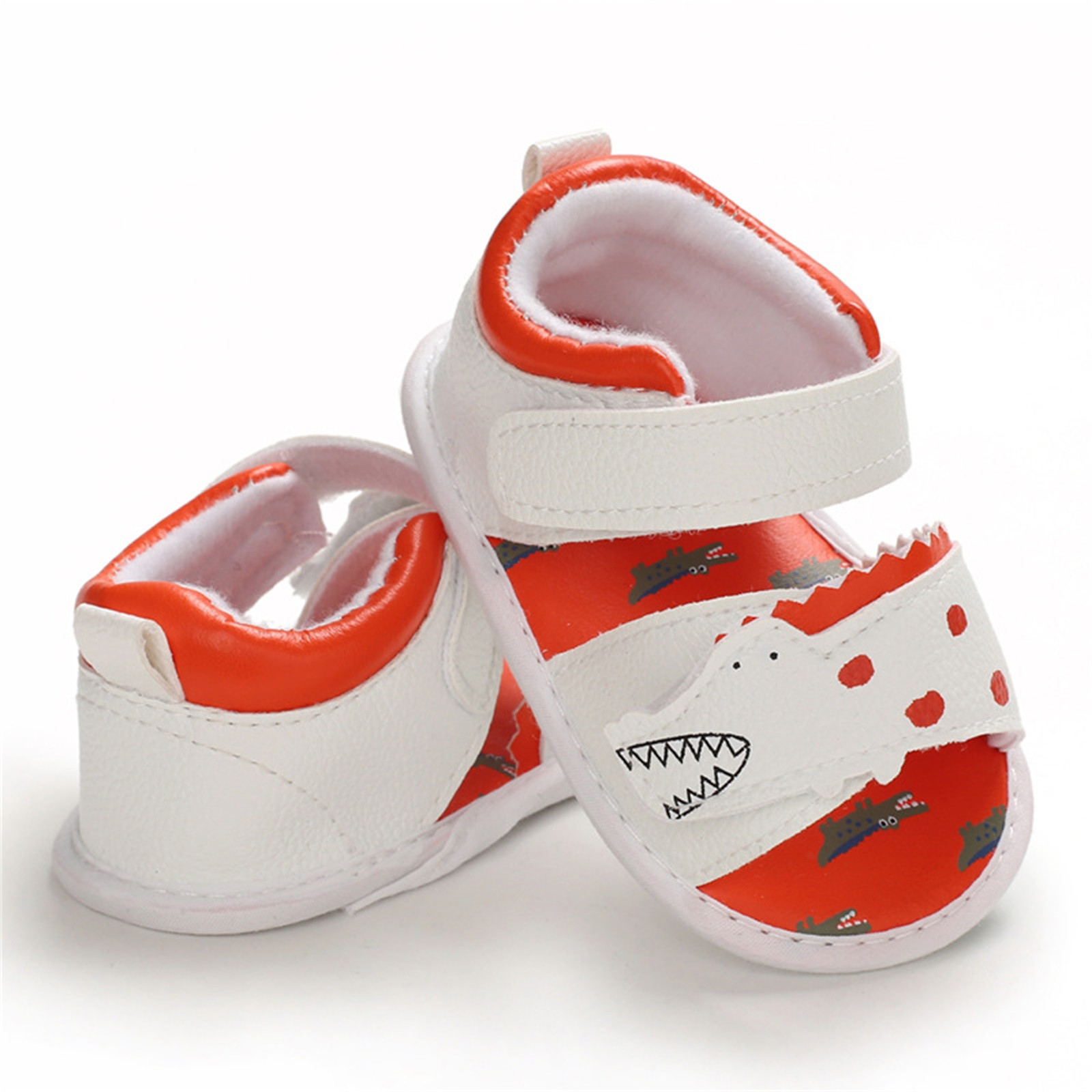 Infant Toddler Walkers Shoes Summer Cartoon Anti-Slip Walking Shoes Prewalker Sandals Buckle Strap Anti-slip Prewalker Shoes