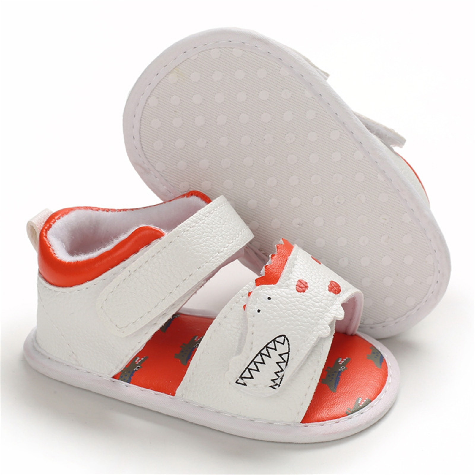Infant Toddler Walkers Shoes Summer Cartoon Anti-Slip Walking Shoes Prewalker Sandals Buckle Strap Anti-slip Prewalker Shoes