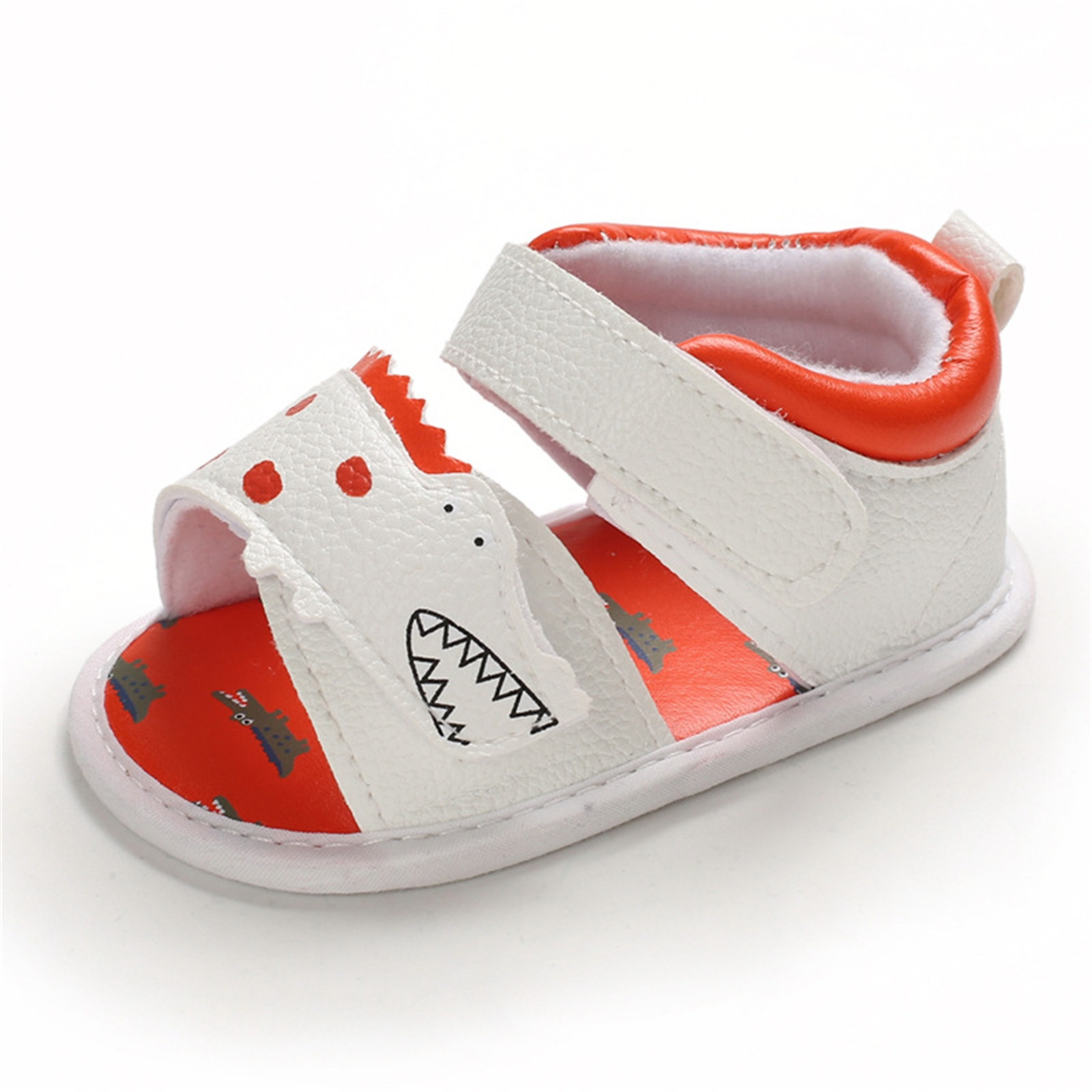 Infant Toddler Walkers Shoes Summer Cartoon Anti-Slip Walking Shoes Prewalker Sandals Buckle Strap Anti-slip Prewalker Shoes